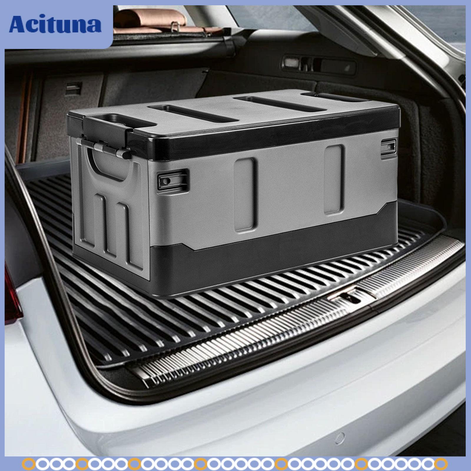 Acituna Car Trunk Organizer Car Container 35L Utility Stackable Premium Storage Bin for Organization Car RV Outdoor Home Camping Gear ราคา 2,108 บาท*ส่งฟรี