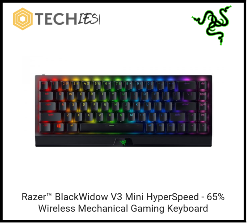 Razer™ BlackWidow V3 Mini HyperSpeed - 65% Wireless Mechanical Gaming Keyboard (Yellow Switch/Green Switch) Singapore