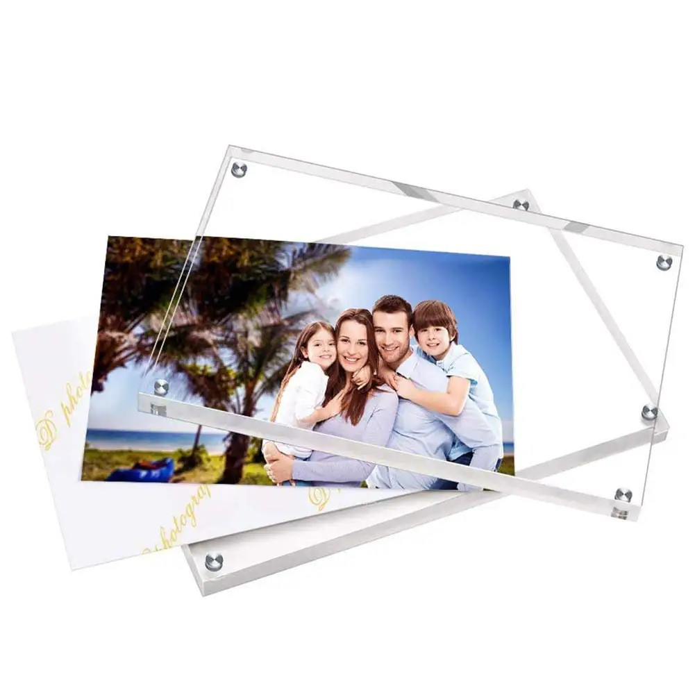 Homepeas® Acrylic Magnetic Photo Frame 3R/4R/5R/6R Transparent Picture Display Frame
