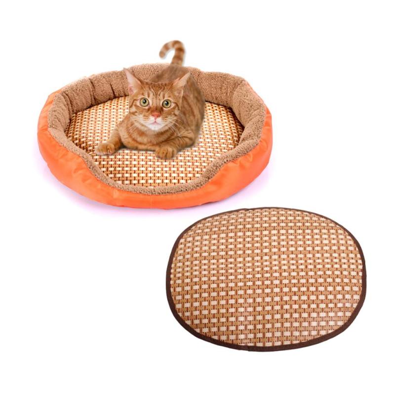 Pet Cool Mat Pad Làm Mát Mùa Hè Cho Cũi, Thùng Và Giường Rơm Tre Ấm Cúng LX