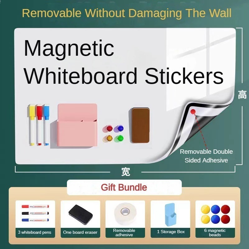 SG Ready Stock Magnetic Whiteboard Sticker Kids Drawing Board Teaching Writing Board