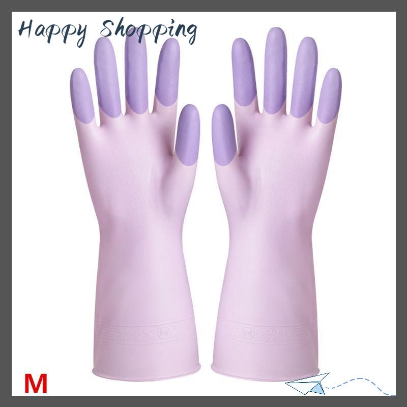 [THS Store] COD Silicone Rửa Chén Làm sạch Găng tay nhà bếp cung cấp chống trượt thuận tiện dài rửa chén găng tay tái sử dụng bền hộ gia đình - 6