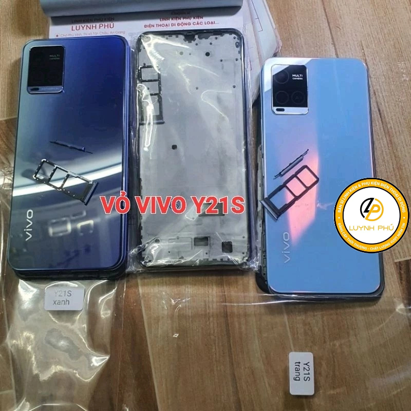Vỏ vivo y21s y33s có khay sim kính camera