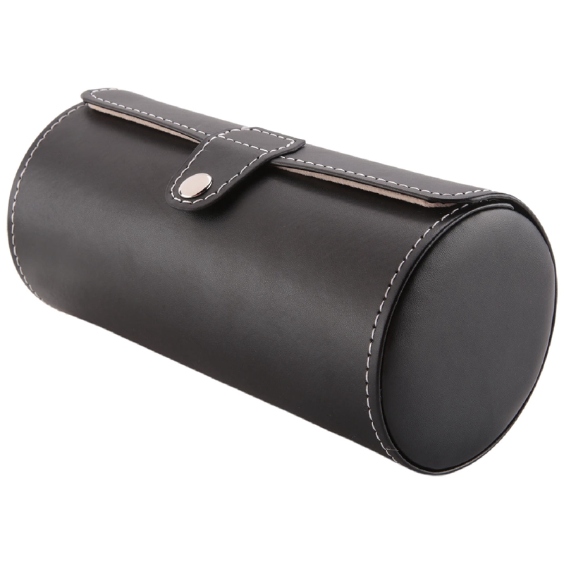 P6wsustore--3 Slot Travel Watch Box Jewelry Storage Case Porch Jewellery / Watch Box / Watch Boxes