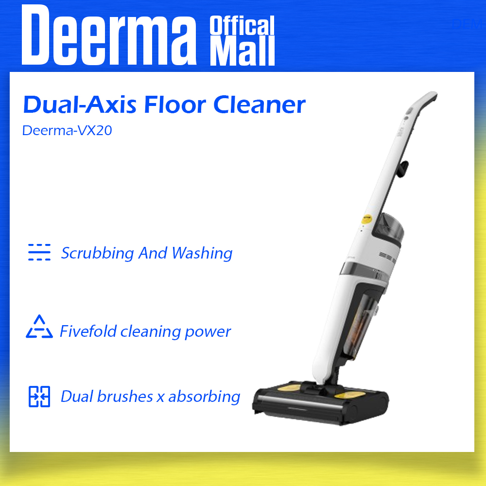 Deerma VX20W Wet and Dry Vacuum Cleaner Mop and Vacuum 2 in 1 Self-Cleaning Clean/Sewage Tank Separation