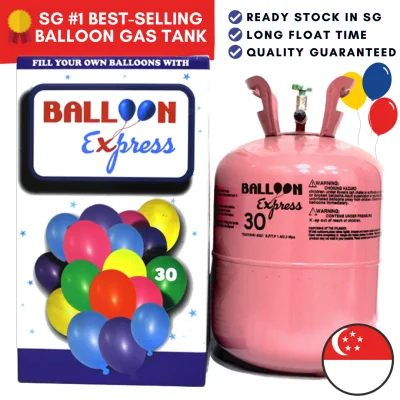[HIGH QUALITY] Disposable Helium Gas Tank / Balloon Gas Tank / Balloon Tank Filled Locally 100% QC [FREE 5pcs Balloon and Ribbons]