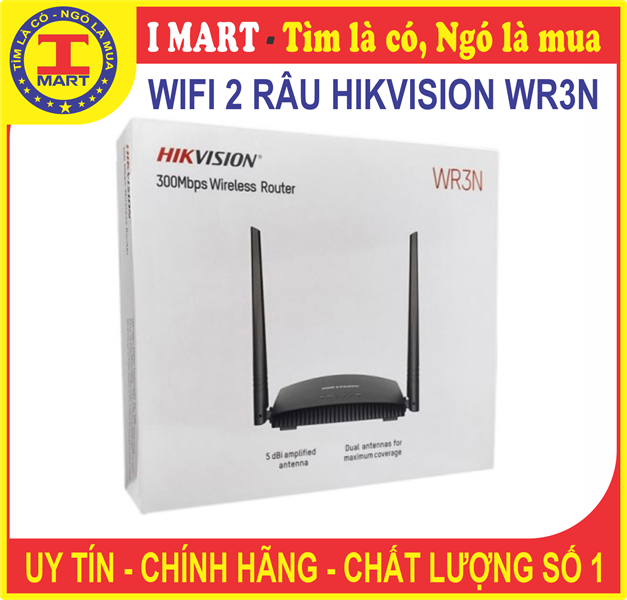 Router Wifi thông minh chuẩn N tốc độ 300Mbps HIKVISION DS-3WR3N