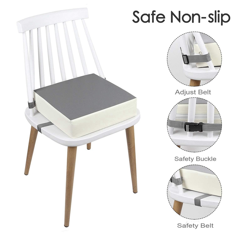 Booster Seat for Toddlers-Non-Slip&amp Portable for Dining Table for Kitchen Chair Kid-Friendly Cushion