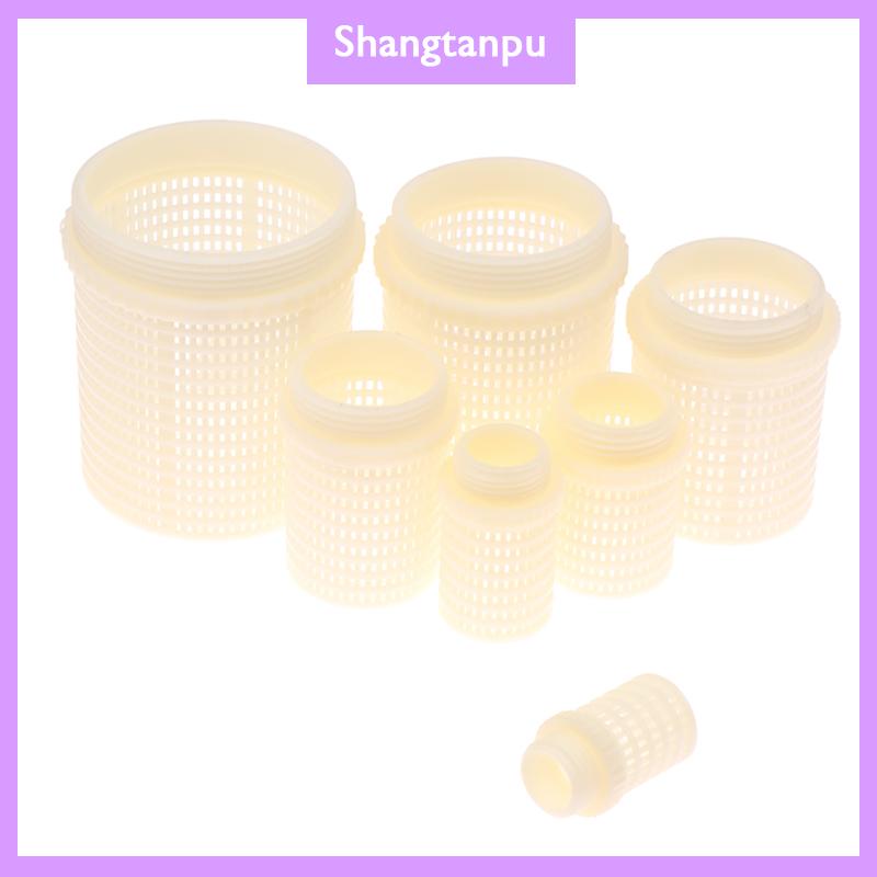 [shangtanpu] ABS Trắng Nữ Nam Lọc cup Máy bơm nước bảo vệ Hose lưới lọc Vườn thủy lợi phụ kiện Aquarium Fish Tank Lọc cup