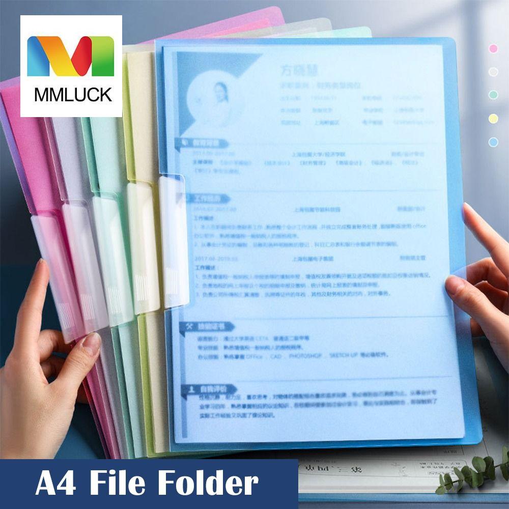MMLUCK School PP Plastic Stationary Test Paper Receipt Holder Documents