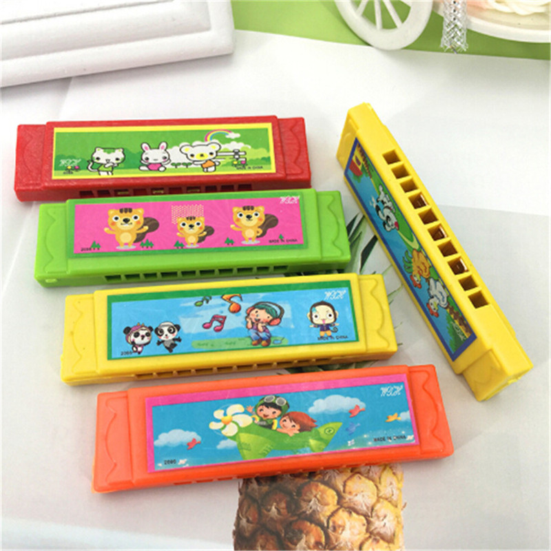 Thời trang Đồ chơi kèn harmonica bằng nhựa hoạt hình dễ thương cho trẻ Đồ chơi Quà Tặng Giáo Dục Sớm âm nhạc vui nhộn