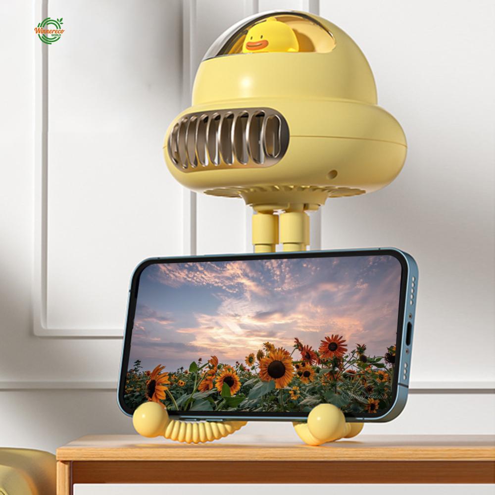 Octopus รถเข็นเด็กพัดลมไขลานปรับมุมรถเข็นเด็กท่องเที่ยวพัดลมแบบชาร์จไฟได้เดสก์ท็อปเครื่องทำความเย็นไร้ใบพัดเสียงรบกวนต่ำสำหรับเดินทางกลางแจ้ง[Winnereco World] ราคา 373 บาท*ส่งฟรี