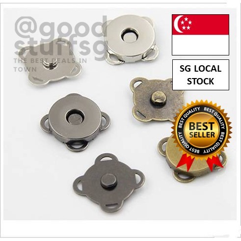 [SG FREE ] 10x/5Pairs Magnetic Clasp Purse Snaps Closures Sewing Button Bag 14/18mm