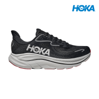 HOKA Men Clifton 10 Wide - Black / Silver
