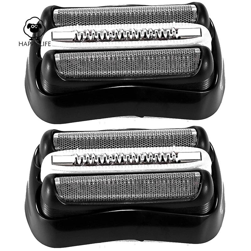 Bộ phận thay thế máy cạo râu 2 cái 32b cho braun series 3, giấy bạc & dao thay thế cho braun series 3010s 3040s