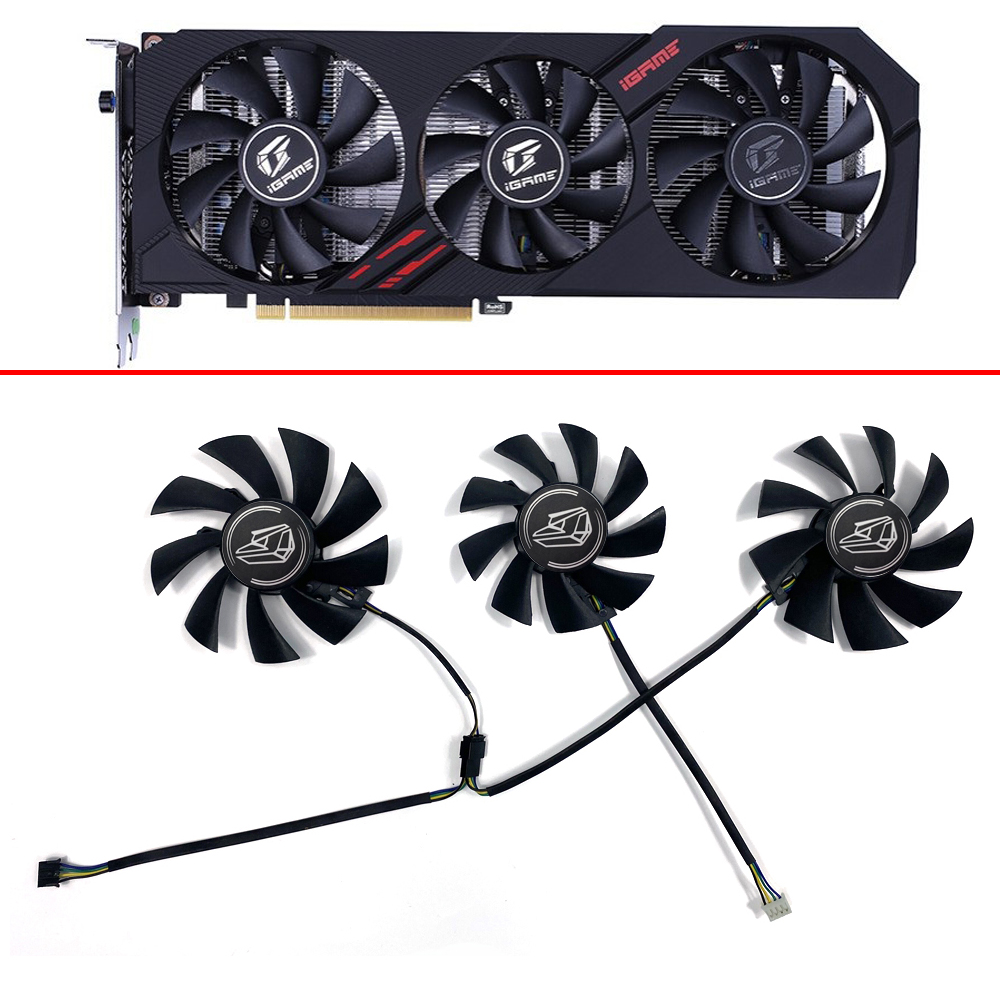 【100%-original】 New 85MM 75MM 4Pin iGame RTX2070 SUPER RTX2060 Cooling Fan For GeForce GTX 1660 SUPE