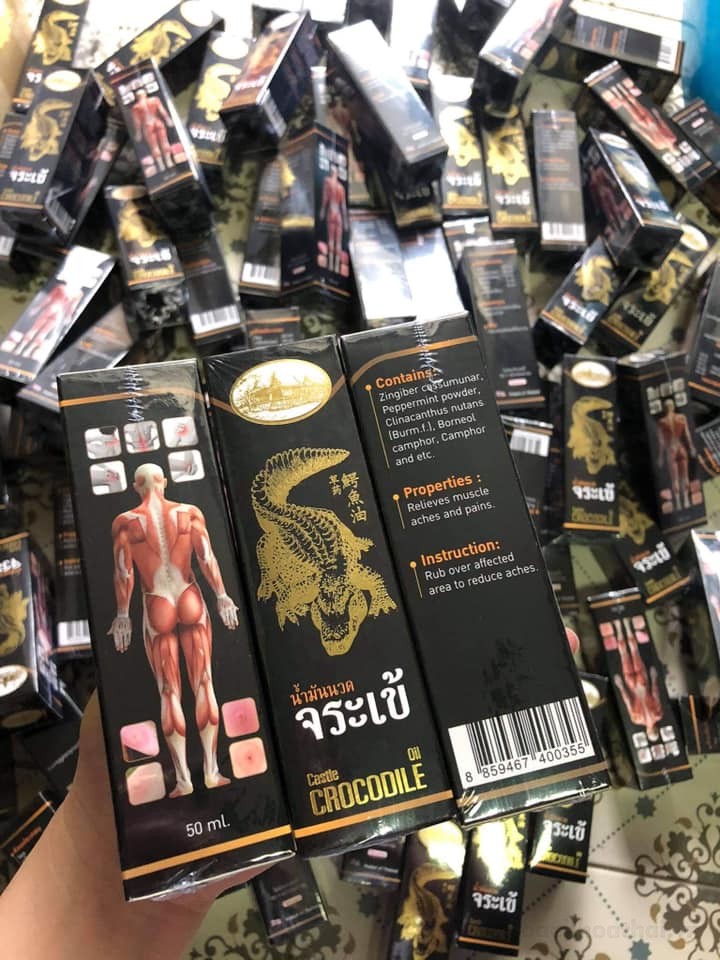 Dầu cá sấu ġiảm ƌau nhanh Castle Crocodile Oil ThaiLand  - SẢN PHẨM RẤT CHẤT LƯỢNG, KHÁCH YÊU TRẢI NGHIỆM NHÉ, ĐẢM BẢO HÀNG HOT TRÊN THỊ TRƯỜNG HIỆN NAY