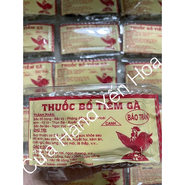 10 hộp tiềm gà thuốc bắc - combo 10 hộp x 50g