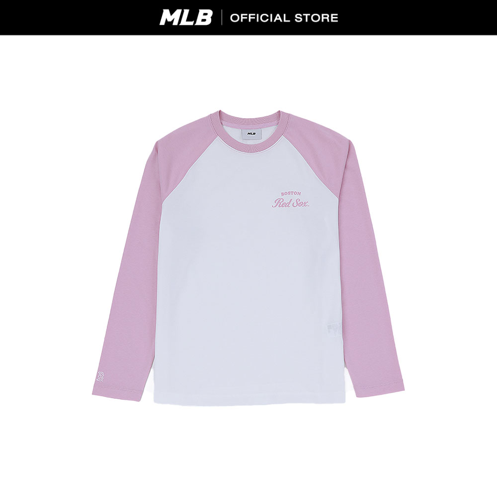 MLB T-Shirts Women'S Varsity Raglan Long-Sleeve Loose-Fit T-Shirt Model 3FTSV0151 43PKM Melange Pink ราคา 2,151 บาท*ส่งฟรี