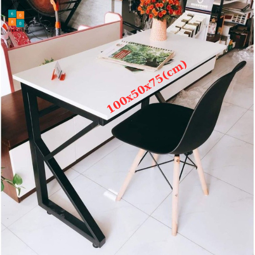 [6.6 SALE TO KHỎI LO] Bàn học, bàn làm việc cao cấp chân sắt mặt gỗ chữ K chắc chắn bền đẹp có video HD lắp ráp