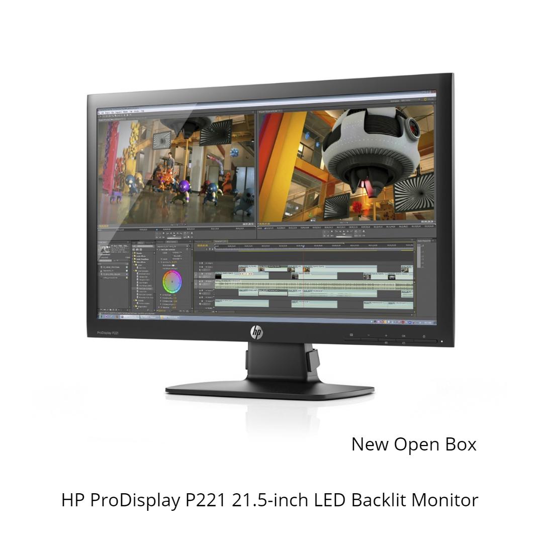HP ProDisplay P221 21.5/" LED Backlit Widescreen Monitor VGA DVI