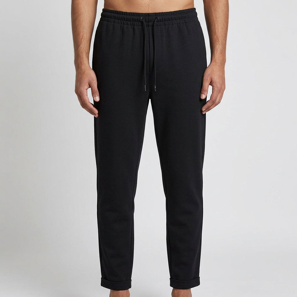 Black loose bottom trouser