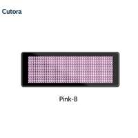 Cutora Portable Mini Electronic Nameplate Bluetooth Programmable Digital LED Name Tag  Rechargeable Rolling Name Information Label Logo Sign Support Multi Language for Waiter Staff led Badge  Chest Tag