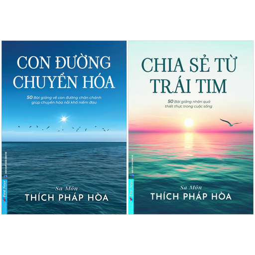 Fahasa - Combo Sách Hay Sách Con Đường Chuyển Hoá + Chia Sẻ Từ Trái Tim (Bộ 2 Cuốn)