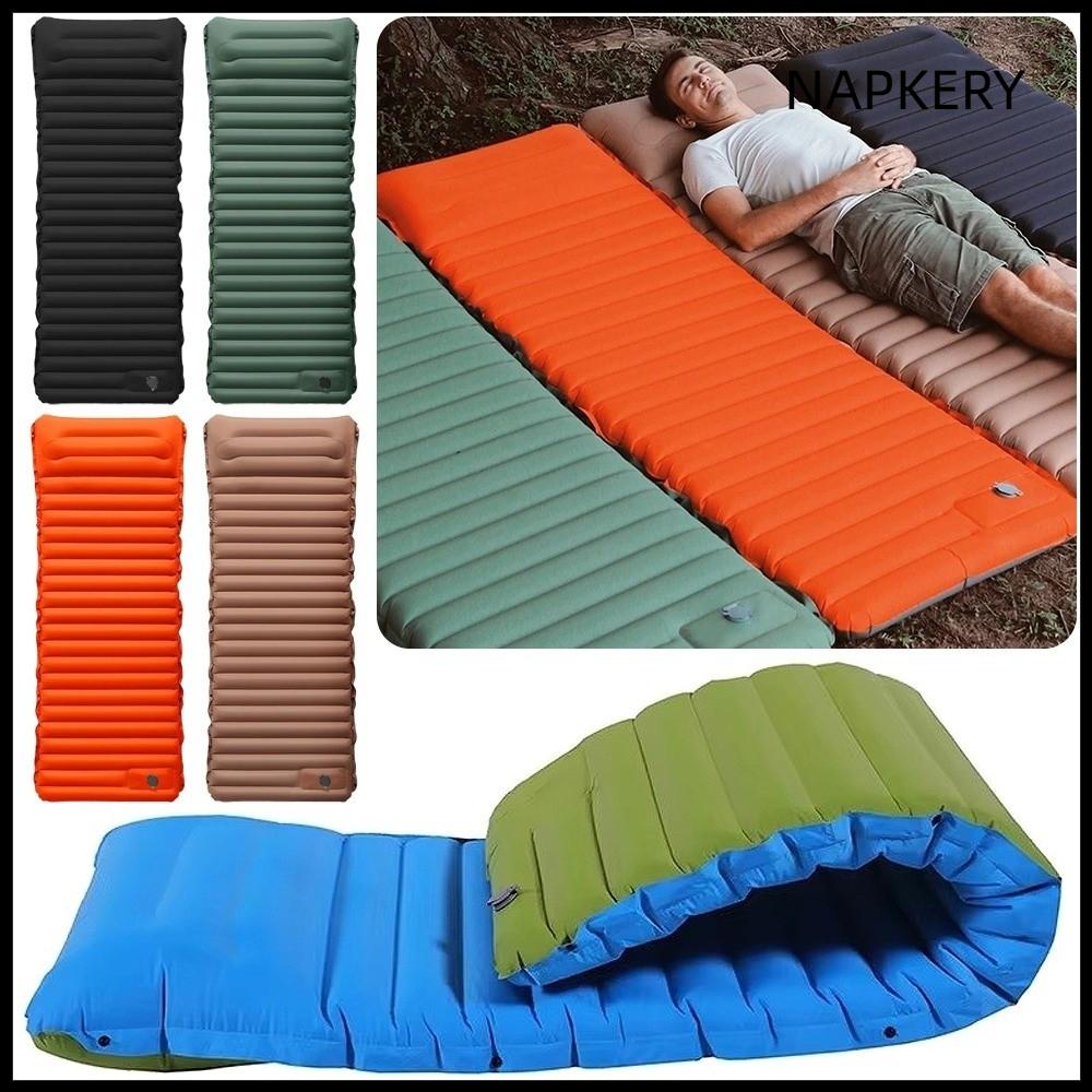 NAPKERY Bơm bơm hơi tích hợp Đệm ngủ Tự bơm hơi Siêu nhẹ Nệm cắm trại Di động Làm dày Nệm hơi tự bơm Ngoài trời