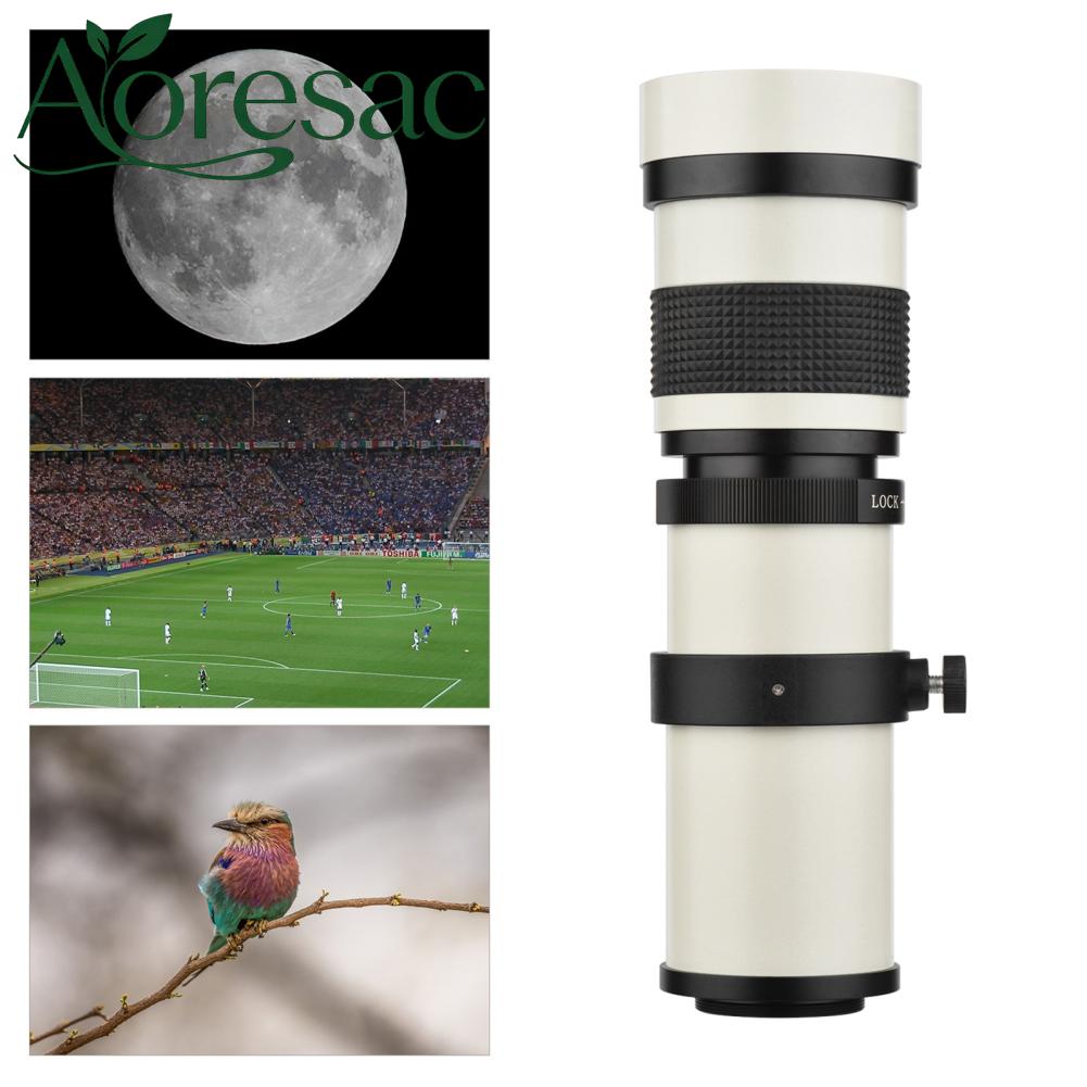 เลนส์กล้อง เลนส์ถ่ายภาพคุณภาพสูง Aoresac กล้อง MF เลนส์ซูมซูเปอร์เทเลโฟโต้ F/8.3-16 420-800 มิลลิเมตร T Mount พร้อมแหวนอะแดปเตอร์ Universal 1/4 ด้ายสำหรับ Canon EF - Mount กล้อง EOS 80D 77D 70D 60D 60Da 50D 7D 6D 5D T7i T7s T6s T6i