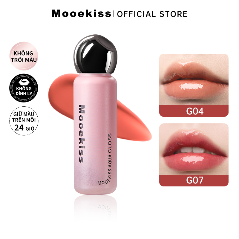 [MỚI] Son bóng Mooekiss Son hình đèn thiết kế độc đáo xinh xắn, lâu trôi, dưỡng ẩm môi, tôn da 2.1g