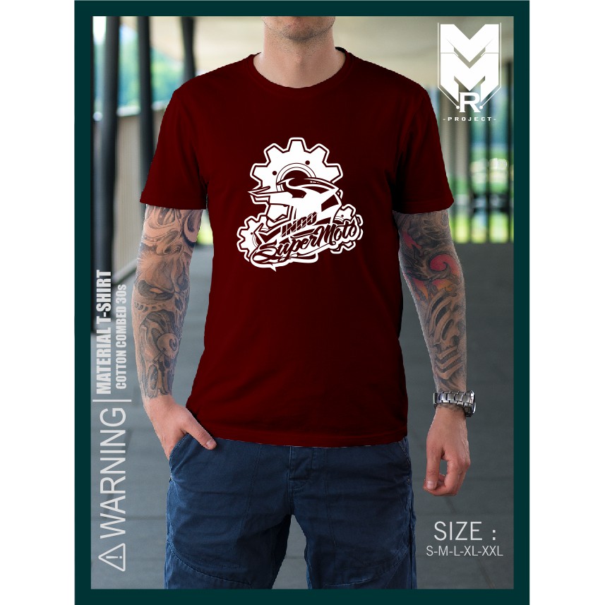 Kaos Motor Kracker Indosupermoto Helmet Design KB Harga 85,010 rupiah*Gratis Ongkir