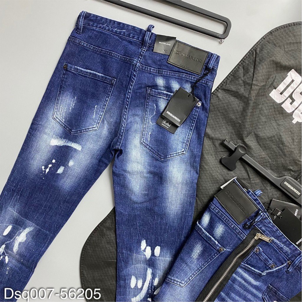 Quần Jean Nam DSQ Màu Xanh Vảy Sơn Khóa Sườn Hottrend Quần Bò Nam Thời Trang Chất Liệu DeHim Co Giãn Xưởng May Zenko MQK 017