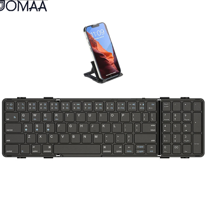 Joa kích thước đầy đủ bàn phím điện thoại di động với số keypy du lịch Bàn phím Bluetooth cho Samsung Galaxy iPhone Xiaomi