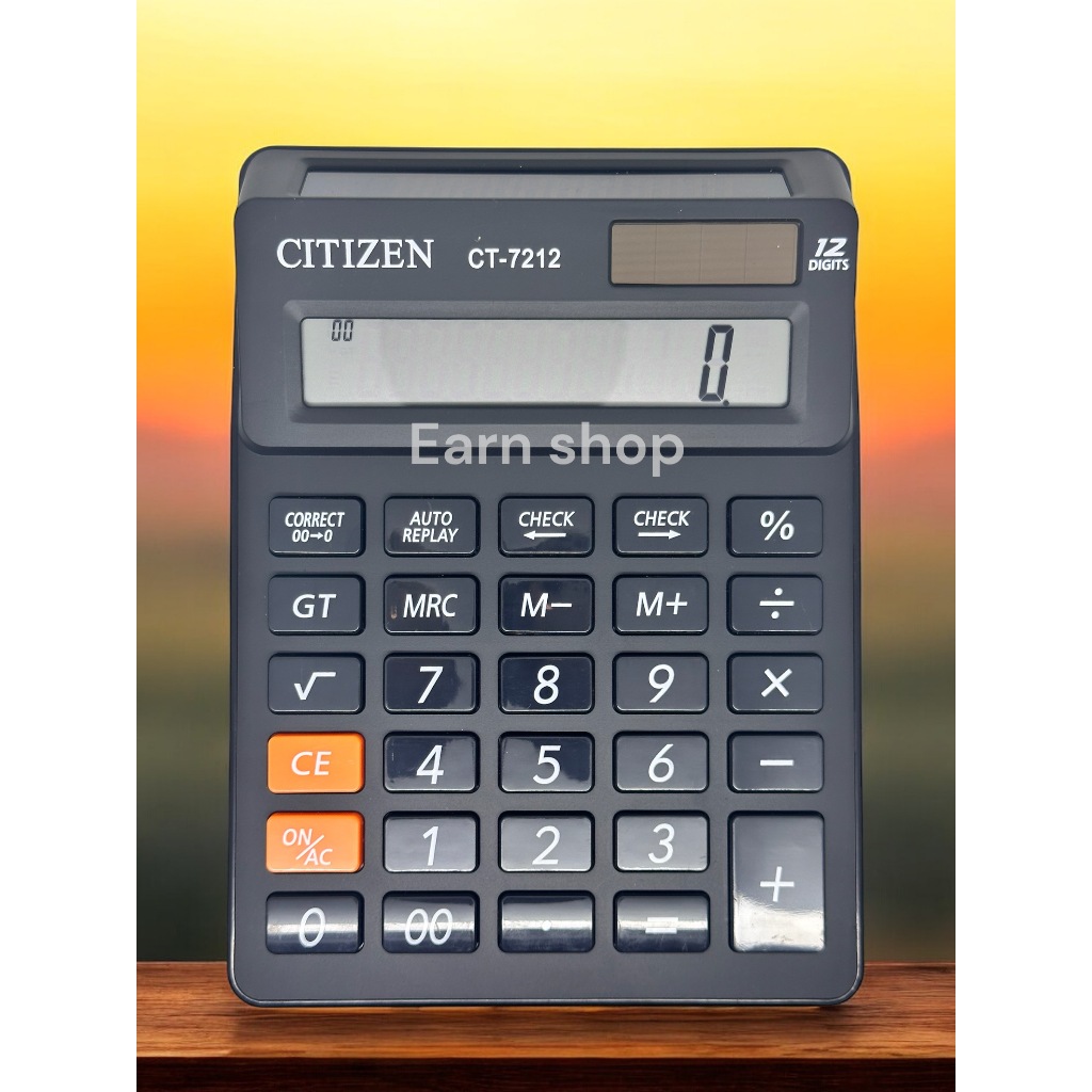Kalkulator Citizen Dua Layar CT-7212 12 Digit | Kalkulator Dagang 2 layar CT 7212