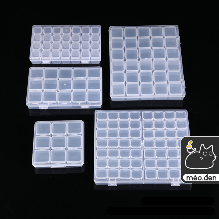 Khay hộp nhựa chiết màu nước pan pocket rỗng - Hoạ Cụ Mèo Đen