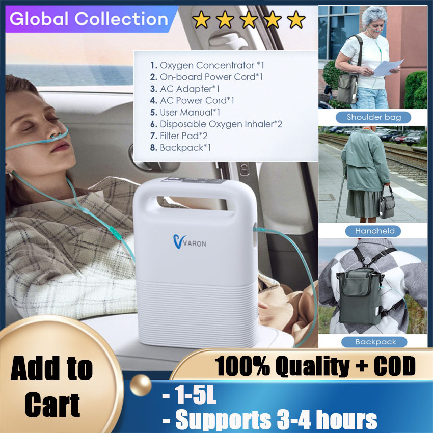 VARON Portable Home Oxygen Concentrator Oxygen Concentrator for the Elderly Oxygen Concentrator for Pregnant Women Medical Emphysema Auxiliary Oxygen Concentrator Small Atomised Oxygen Concentrator with Remote Controller ราคา 13,519 บาท*ส่งฟรี