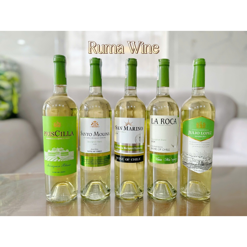 Vang trắng Chile nhập khẩu 750 ml chính hãng