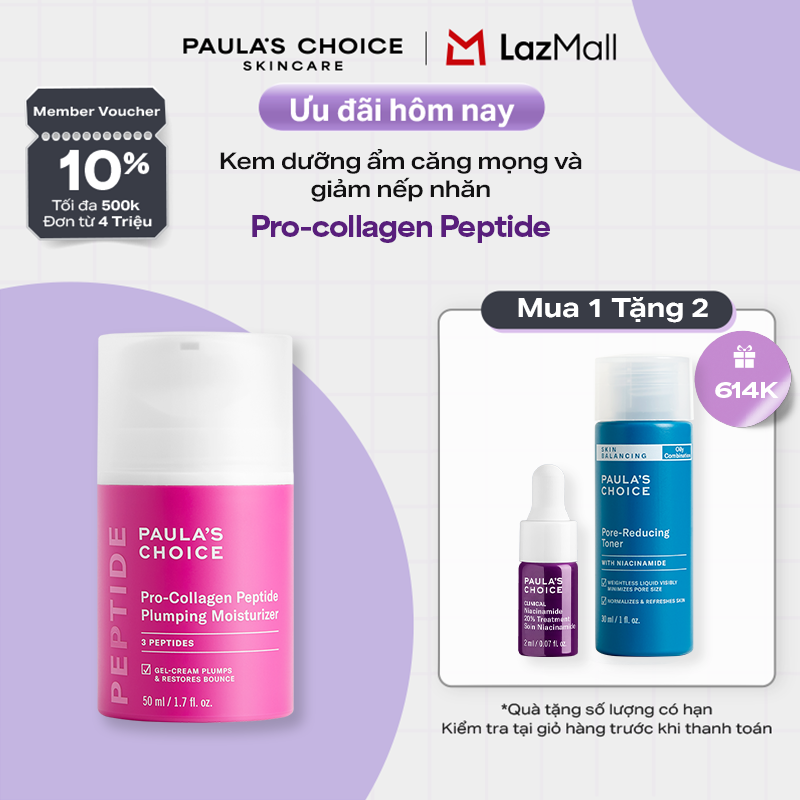 Kem dưỡng ẩm căng mọng và giảm nếp nhăn Paula's Choice Pro-collagen Peptide Plumping Moisturizer 50ml - 1510