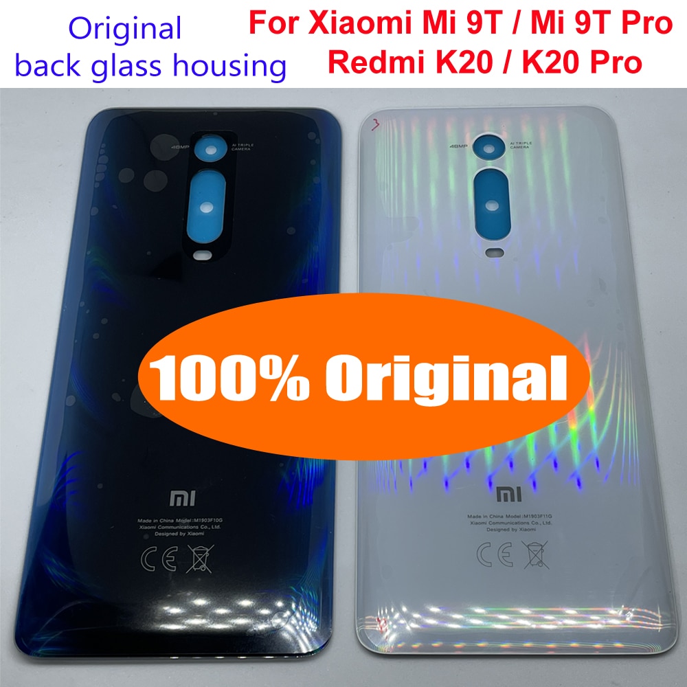 Gốc trở lại pin bìa cho thích hợp cho xiaomi redmi k20 / k20 pro / mi 9t mi9t mi 9t pro m1903f10i phía sau trường hợp nhà ở cửa kính nắp