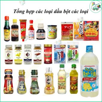Tổng hợp gia vị ăn dặm -Các loại hạt nêm, dầu ăn cho bé ăn dặm 6m+