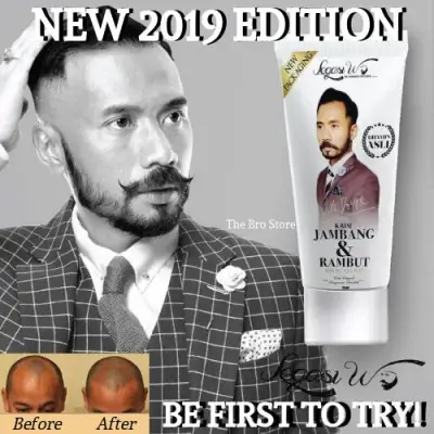 2019 NEW WAK DOYOK Beard & Hair Growth Cream (New Packaging & New Improved Formula) (75ml)