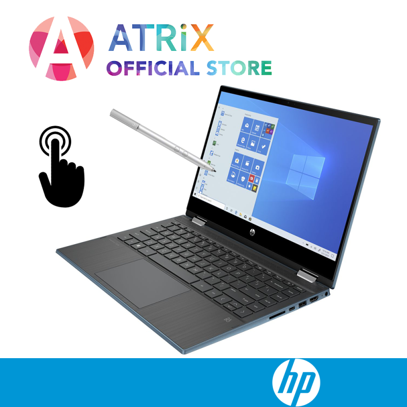 【Same Day Delivery】HP Pavilion x360 Laptop - 14-dw0056tu 2-1 Convertible | 14inch FHD | 8GB RAM | 512GB SSD | 10th Gen intel i3-1005G1 | Win10 Home | 1Y HP onsite warranty