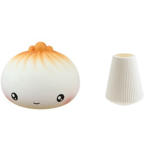 1 Pcs Fried Bao Piggy Bank Cute Child Gift & 1 Pcs Simple Vertical Striped Small Vase