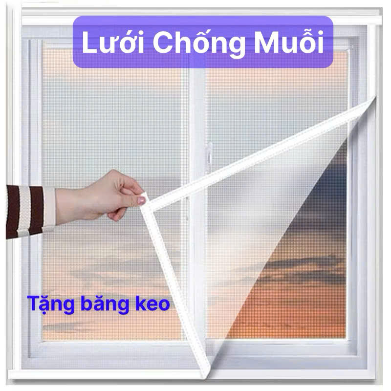 Rèm Cửa Lưới Chống Muỗi, Côn Trùng cửa sổ không khoan đục - Rèm lưới chống muỗi nhiều kích thước may theo số đo
