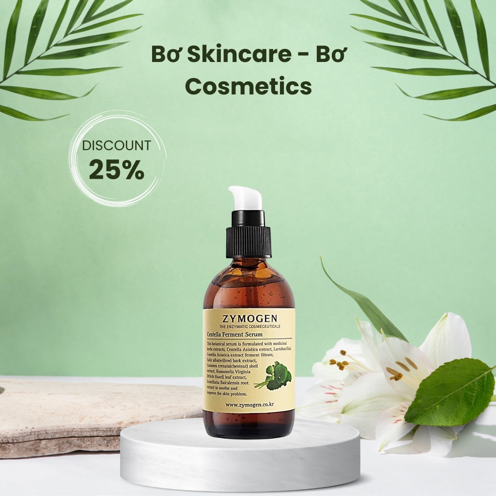 [NHẬP KHẨU CHÍNH HÃNG] SERUM RAU MÁ ZYMOGEN dưỡng ẩm phục hồi da ngăn ngừa sẹo mụn ZYMOGEN CENTELLA FERMENT SERUM 105ml