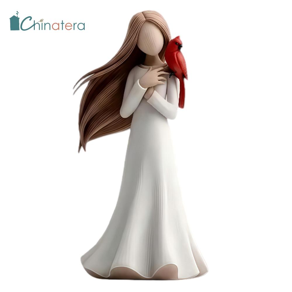 Quà Tặng hồng y cho phụ nữ điêu khắc bức tượng vẽ tay quà tặng cảm thông cho mất Người Yêu Dấu
