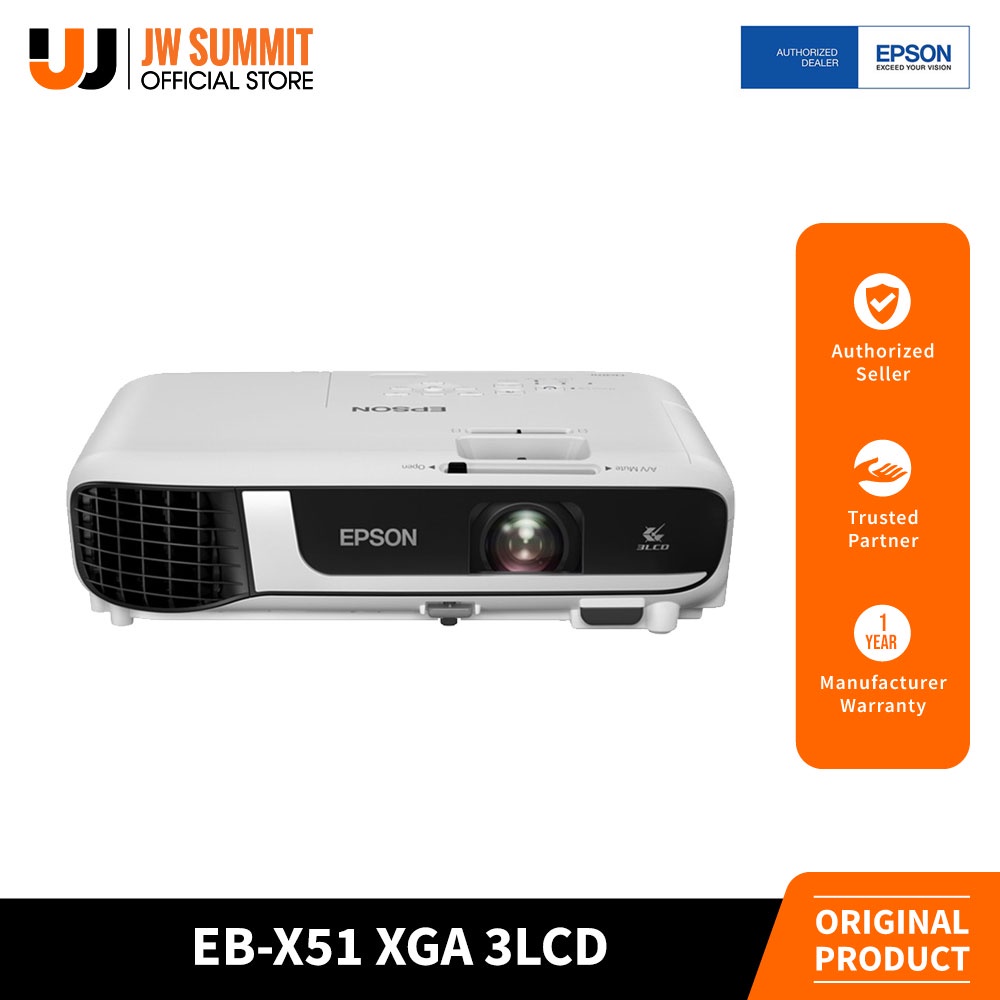 Epson EB-X51 XGA 3LCD 3800 Lumens Projector