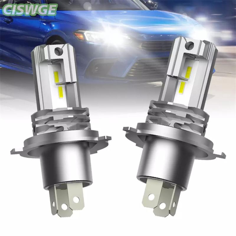 CISWGE หลอดไฟ LED สูงและต่ำ9003 H4 2ชิ้นพร้อมไฟหน้าแบบ CANbus สำหรับ Audi Honda VW Toyota H4หลอดไฟ LED รถจักรยานยนต์ไฟหน้า H4 ราคา 187 บาท*ส่งฟรี