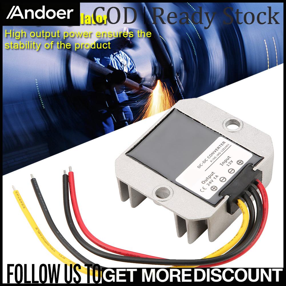 Andoer พาวเวอร์ซัพพลายปลอกอลูมิเนียมระบายความร้อนตามธรรมชาติ Boost Converter การป้องกันอุณหภูมิสูงเกินไปสำหรับโทรคมนาคมสำหรับโพสต์สำหรับสัญญาณรถไฟ ราคา 420 บาท*ส่งฟรี